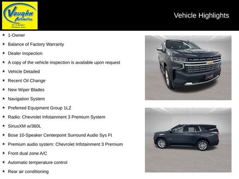 Used 2024 Chevrolet Tahoe Premier image 2