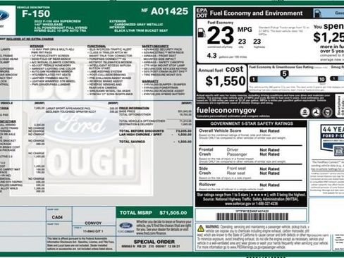 Used 2022 Ford F150 Lariat w/ Equipment Group 502A High AWD/4WD image 29