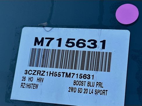 Certified 2026 Honda HR-V Sport image 24
