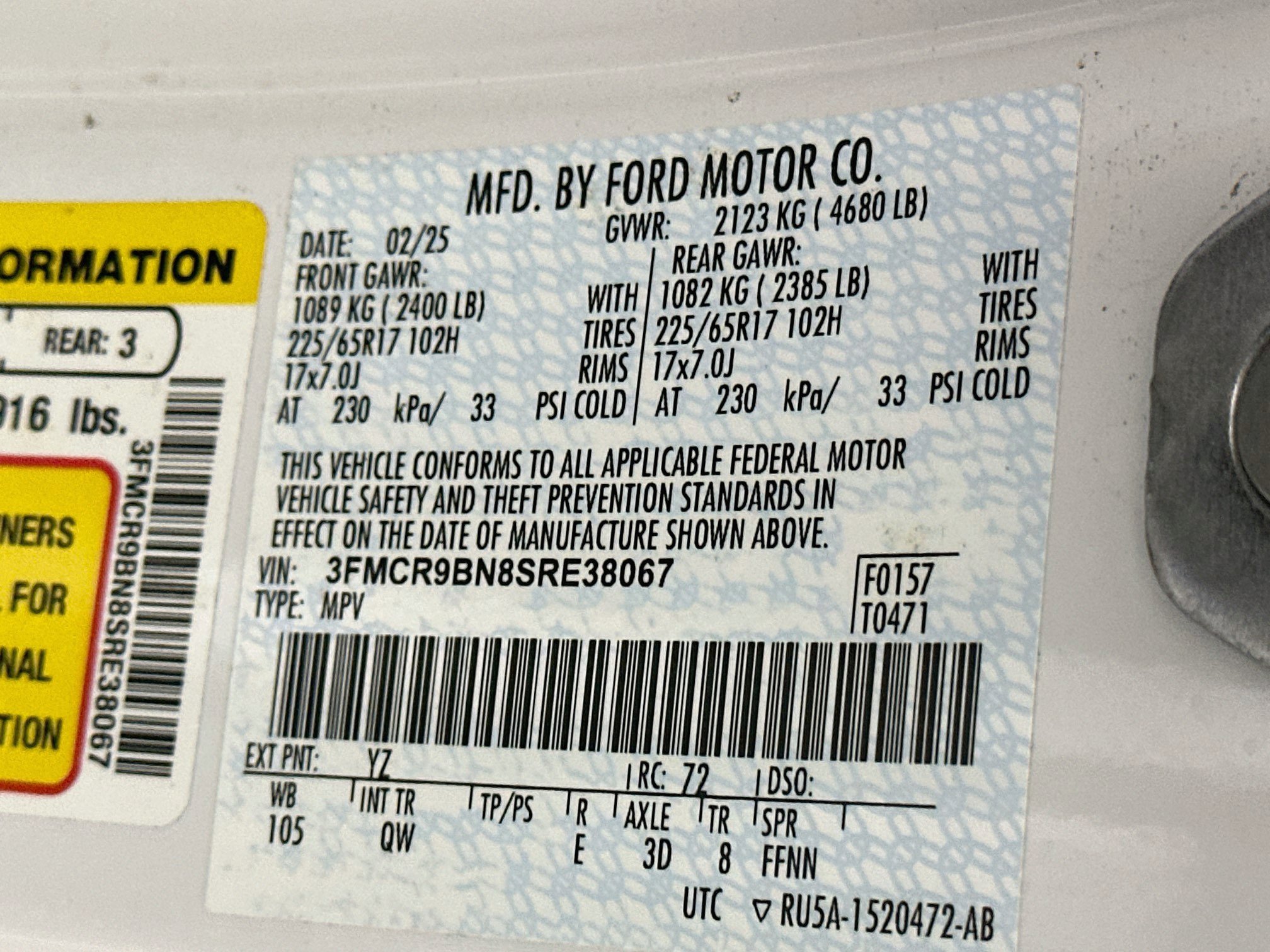 Used 2025 Ford Bronco Sport Big Bend AWD/4WD image 12