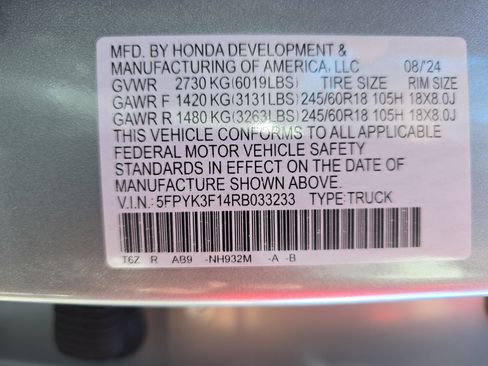 Used 2024 Honda Ridgeline Sport image 36