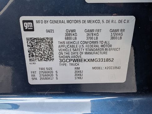 Used 2021 Chevrolet Silverado 1500 Custom image 34