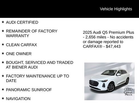 Used 2025 Audi Q5 Premium Plus w/ Premium Plus image 9