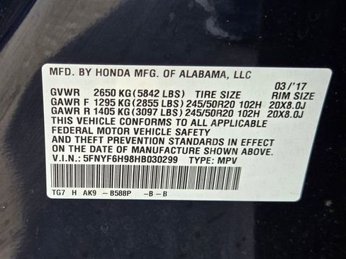 Used 2017 Honda Pilot Touring image 28