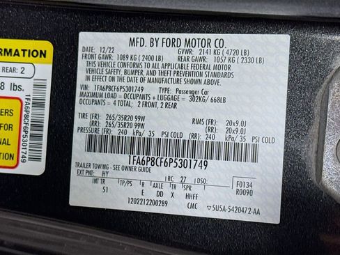 Used 2023 Ford Mustang GT Premium w/ Equipment Group 401A RWD image 35
