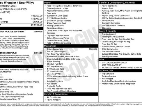 New 2026 Jeep Wrangler Unlimited Sport AWD/4WD image 45