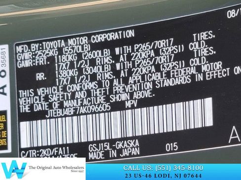 Used 2010 Toyota FJ Cruiser Base image 25