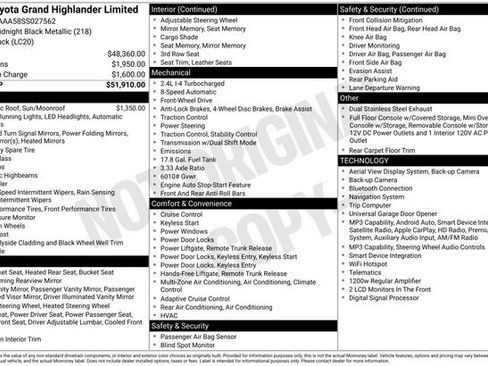 Used 2025 Toyota Grand Highlander FWD image 27