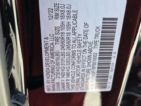 Used 2023 Honda Ridgeline RTL-E image 34