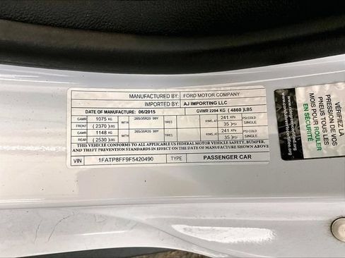 Used 2015 Ford Mustang GT Premium w/ Equipment Group 401A RWD image 32