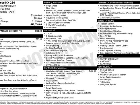 Used 2023 Lexus NX 250 FWD w/ Towing Package (2000 Lbs) image 6