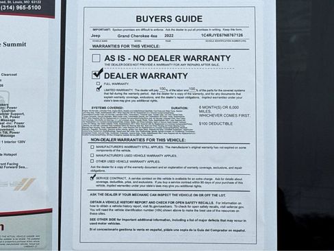 Certified 2022 Jeep Grand Cherokee Summit w/ Advanced Protech Group IV image 26