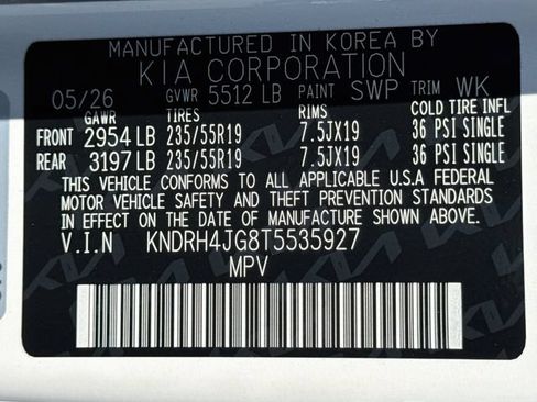 New 2026 Kia Sorento EX w/ EX Premium Package FWD image 35