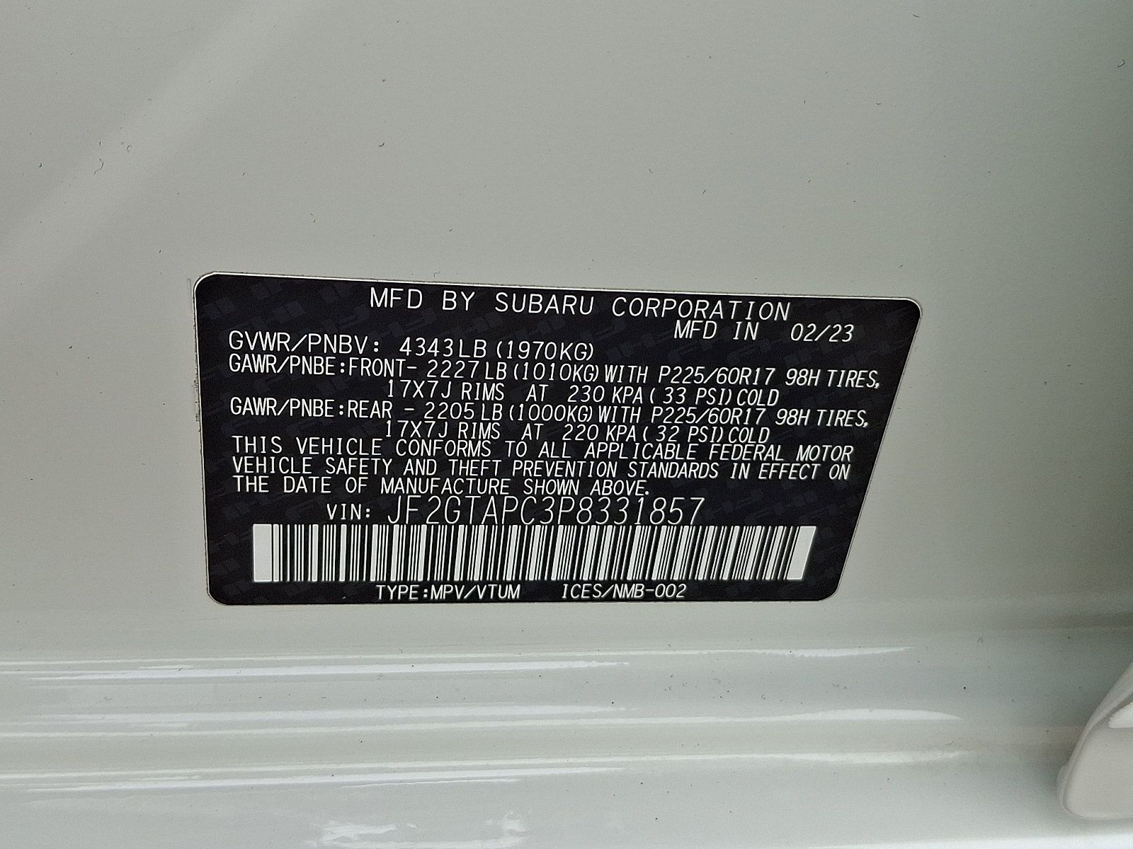 Certified 2023 Subaru Crosstrek 2.0i Premium AWD/4WD image 25