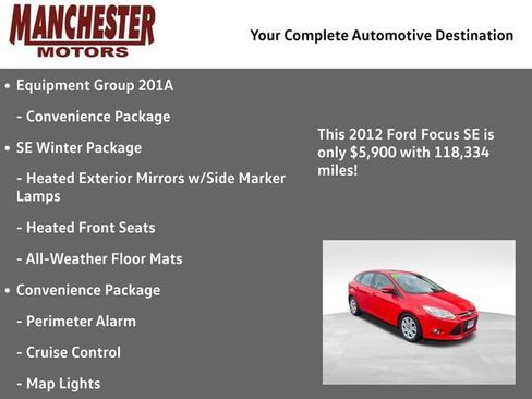 Used 2012 Ford Focus SE w/ SE Winter Pkg image 2