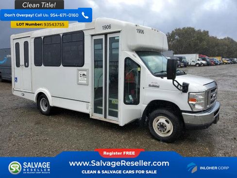 Used 2019 Ford E-350 and Econoline 350 Super Duty w/ Shuttle Bus Prep Package image 1