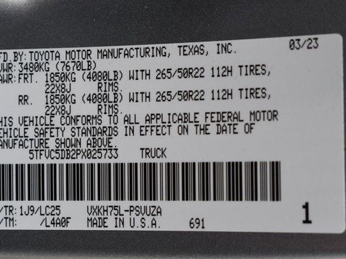 Used 2023 Toyota Tundra Capstone image 34