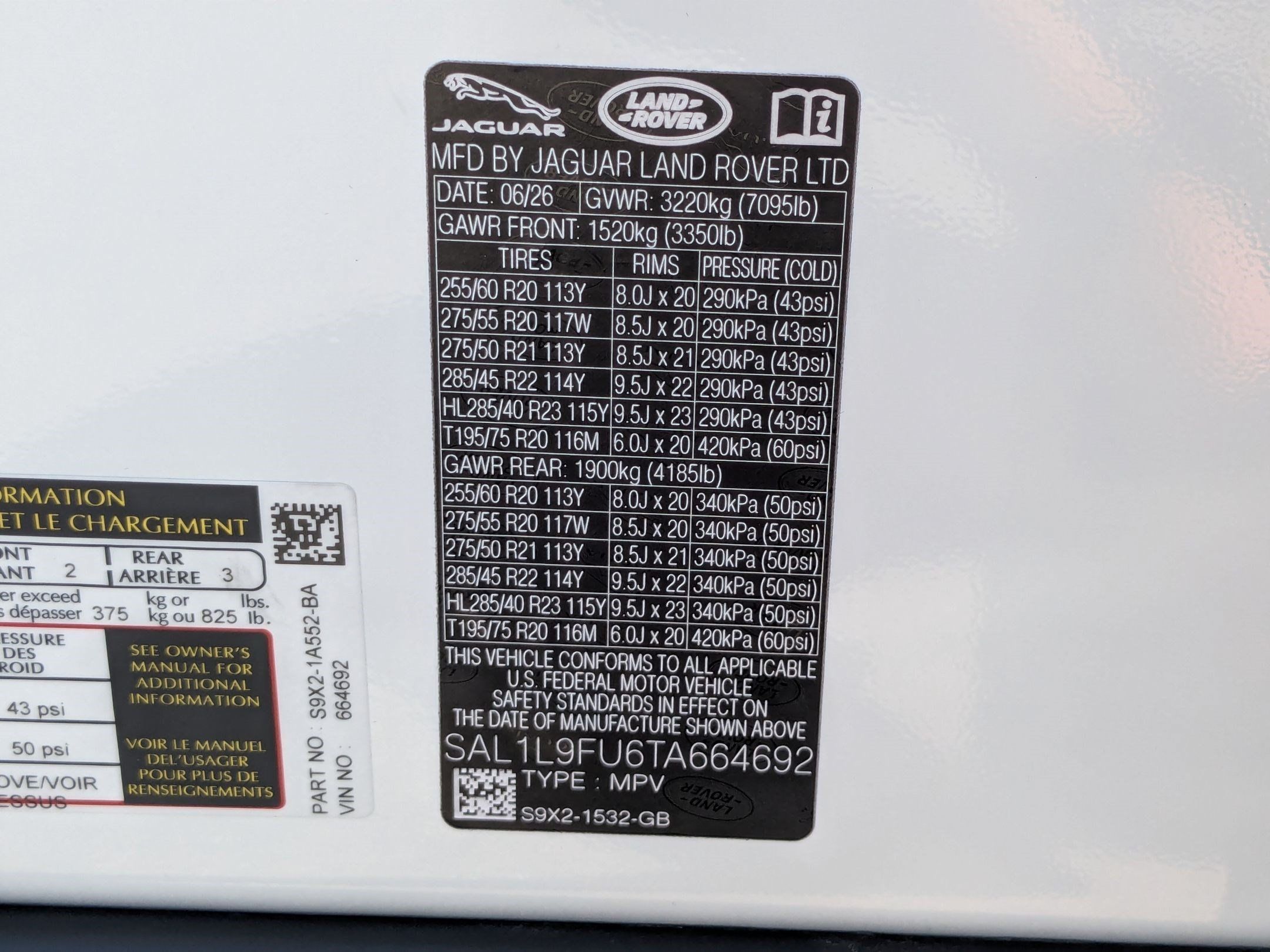 New 2026 Land Rover Range Rover Sport Dynamic SE AWD/4WD image 36