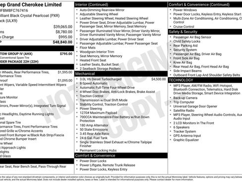 Used 2015 Jeep Grand Cherokee Limited w/ Trailer Tow Group IV AWD/4WD image 4