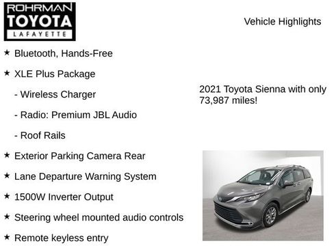 Used 2021 Toyota Sienna XLE image 7