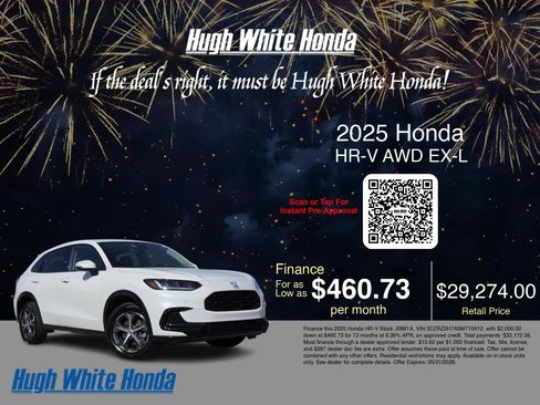 Used 2025 Honda HR-V EX-L image 3
