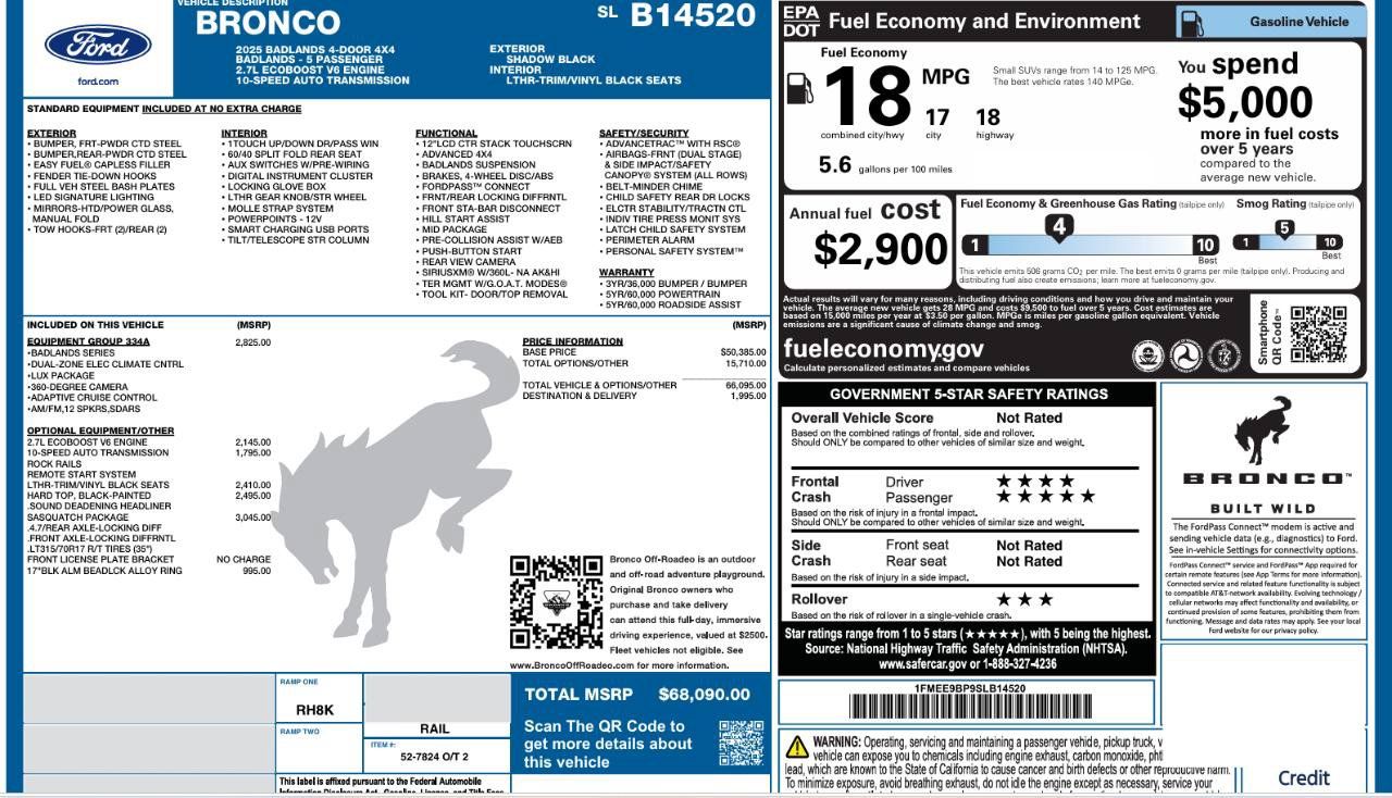 Used 2025 Ford Bronco Badlands AWD/4WD image 26