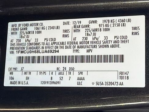 Used 2020 Ford Escape SEL image 45