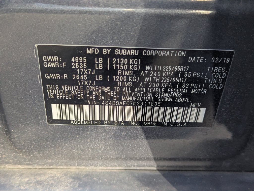 Used 2019 Subaru Outback 2.5i Premium AWD/4WD image 36