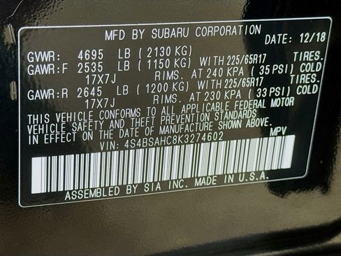 Used 2019 Subaru Outback 2.5i Premium AWD/4WD image 37