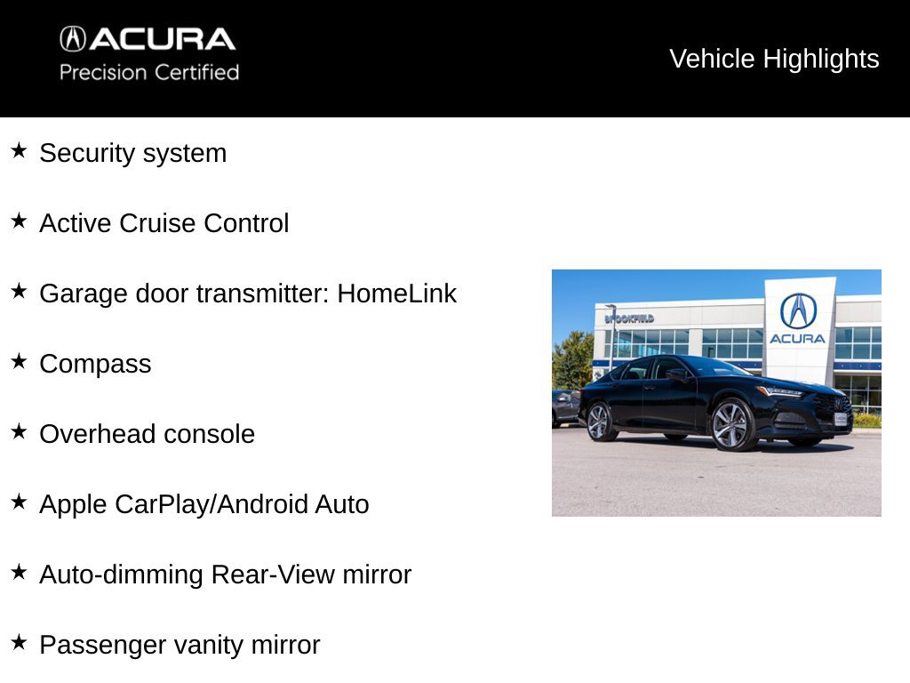 Certified 2024 Acura TLX w/ Technology Package FWD image 17