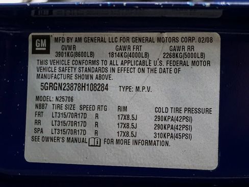 Used 2008 HUMMER H2 *Only 48k Miles* *1-Owner* *Fl image 17