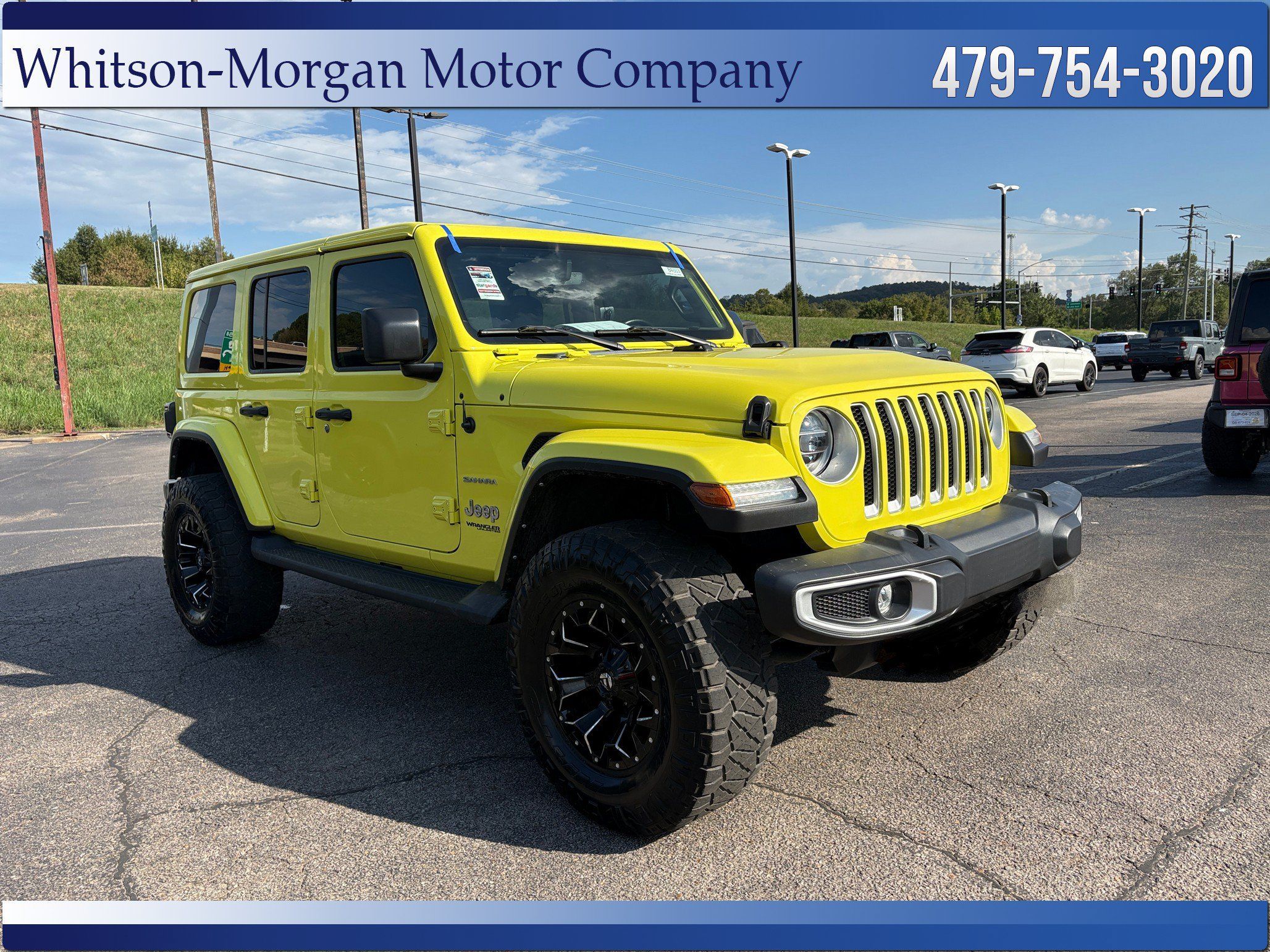 Used 2022 Jeep Wrangler Unlimited Sahara w/ LED Lighting Group AWD/4WD image 3