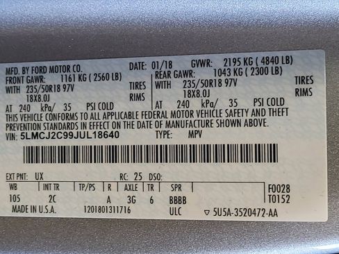 Used 2018 Lincoln MKC Select w/ Select Plus Package FWD image 33