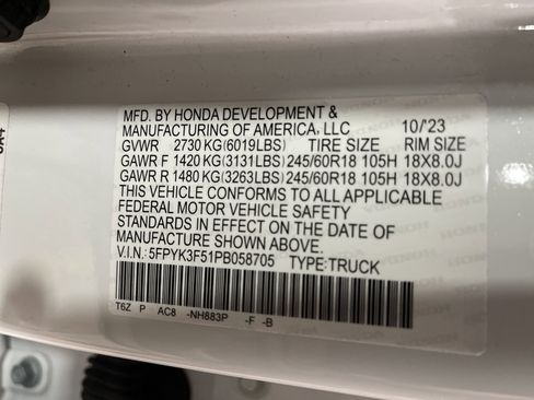 Used 2023 Honda Ridgeline RTL image 29
