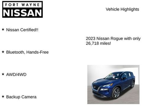 Certified 2023 Nissan Rogue SL w/ SL Premium Package image 8