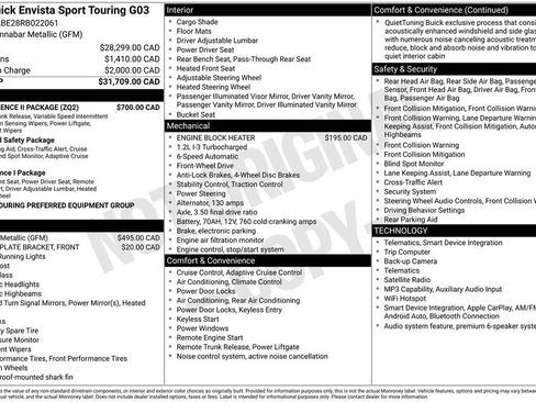 Used 2024 Buick Envista Sport Touring w/ Convenience II Package FWD image 24