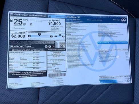 New 2026 Volkswagen Tiguan SE AWD/4WD image 22