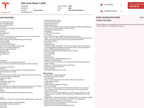 Used 2026 Tesla Model Y Long Range image 4