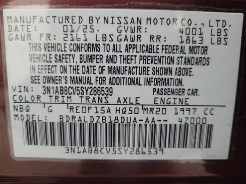 Used 2025 Nissan Sentra SV FWD image 33
