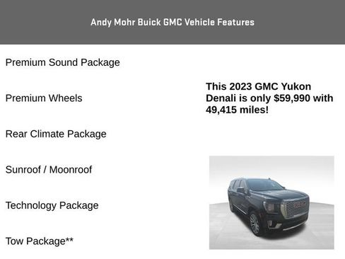 Used 2023 GMC Yukon Denali w/ Denali Reserve Package AWD/4WD image 12