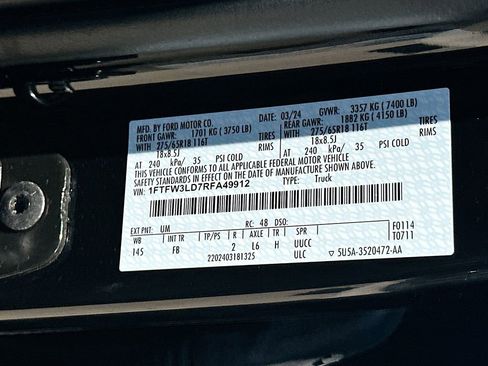 Used 2024 Ford F150 XLT w/ Equipment Group 302A MID AWD/4WD image 27