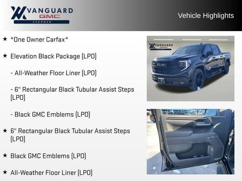 Used 2025 GMC Sierra 1500 Elevation w/ LPO, Elevation Black Package image 5