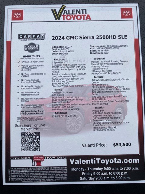 Used 2024 GMC Sierra 2500 SLE w/ SLE Convenience Package AWD/4WD image 44