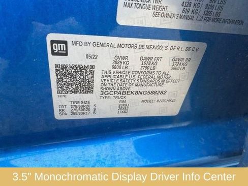 Used 2022 Chevrolet Silverado 1500 Custom w/ LPO, Dark Essentials Package image 36