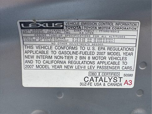 Used 2007 Lexus SC 430 Convertible image 24