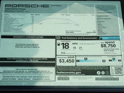 New 2026 Porsche Cayenne S AWD/4WD image 35