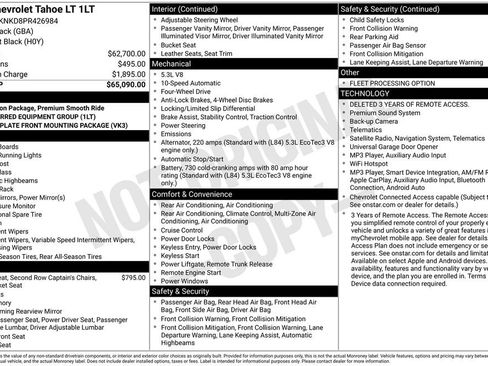 Used 2023 Chevrolet Tahoe LT AWD/4WD image 20