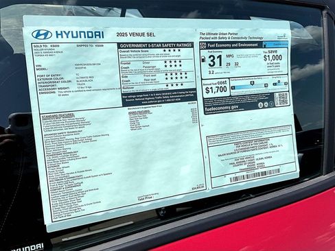 New 2025 Hyundai Venue SEL image 33