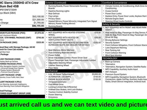 Used 2022 GMC Sierra 2500 AT4 w/ AT4 Premium Plus Package AWD/4WD image 1