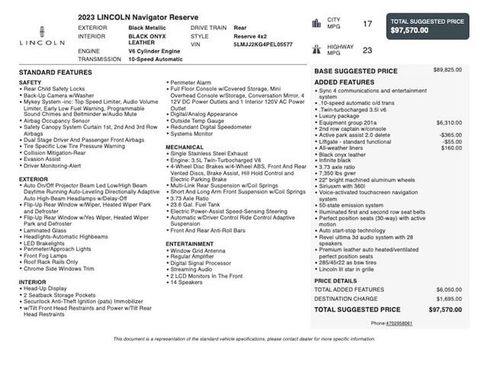 Used 2023 Lincoln Navigator Reserve RWD image 3